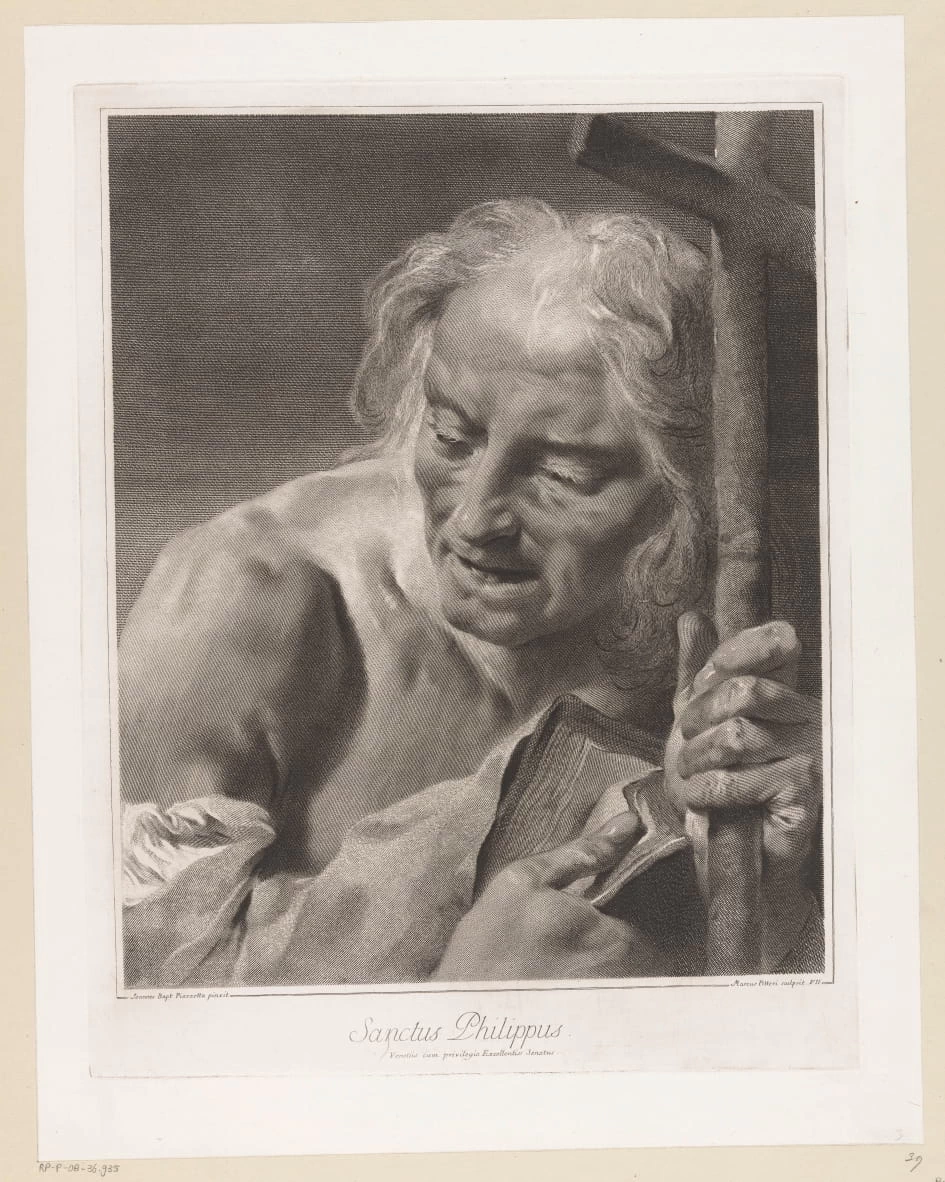 Giovan Battista Piazzetta - L'apostolo Filippo, Rijks Museum, Amsterdam